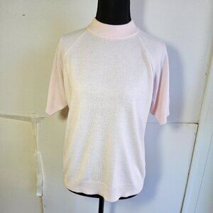 Women's Pale Pink size 38 (medium) short sleeve sweater